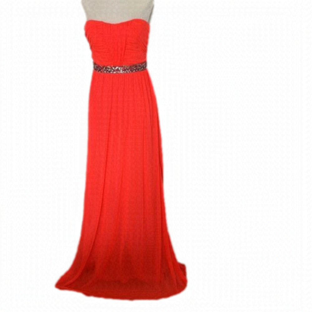 𝅺⭐️nwt City Triangles Hot Coral Evening Gown⭐️
